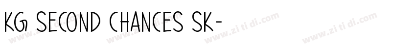 KG Second Chances Sk字体转换